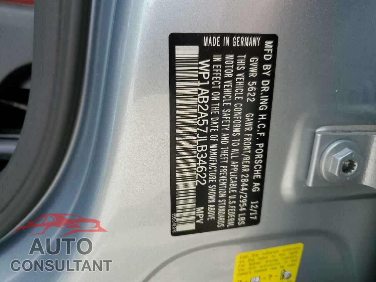 PORSCHE MACAN 2018 - WP1AB2A57JLB34622