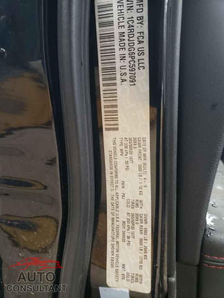 DODGE DURANGO 2023 - 1C4RDJDG6PC597091