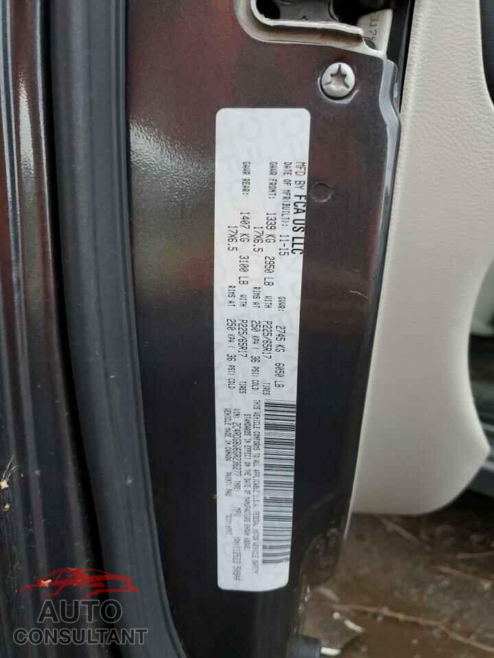 DODGE CARAVAN 2016 - 2C4RDGBG6GR236277