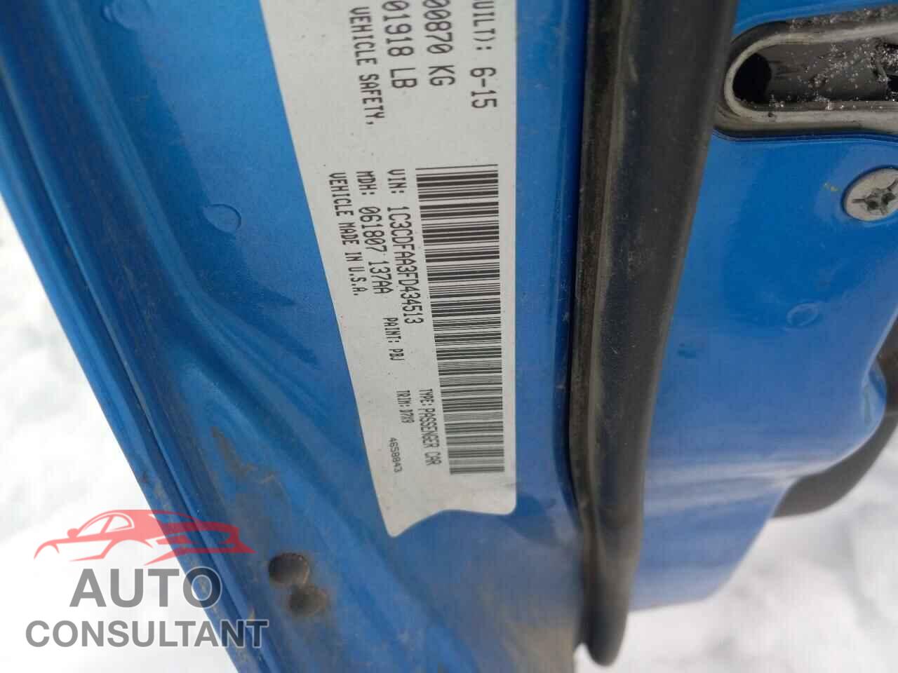 DODGE DART 2015 - 1C3CDFAA3FD434513