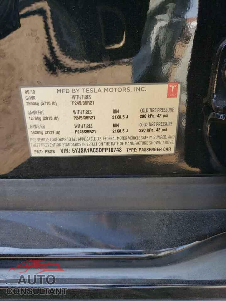 TESLA MODEL S 2013 - 5YJSA1AC5DFP10748