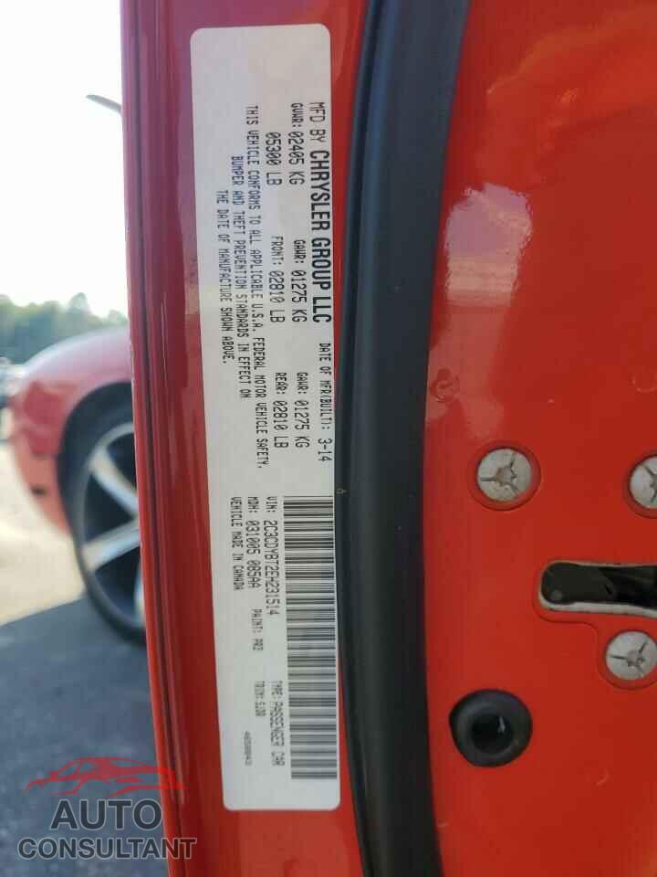 DODGE CHALLENGER 2014 - 2C3CDYBT2EH231514