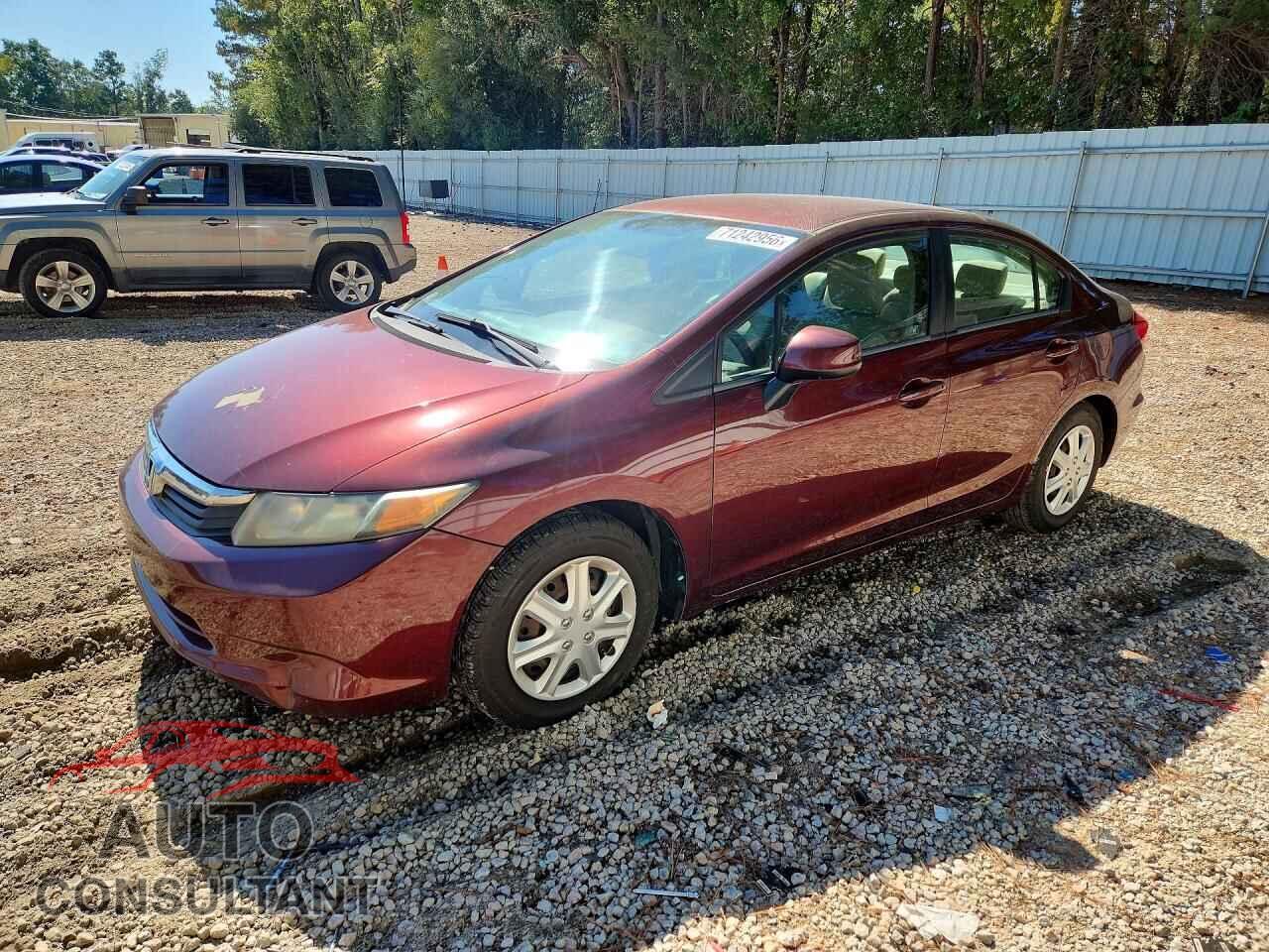HONDA CIVIC 2012 - 19XFB2F56CE330160