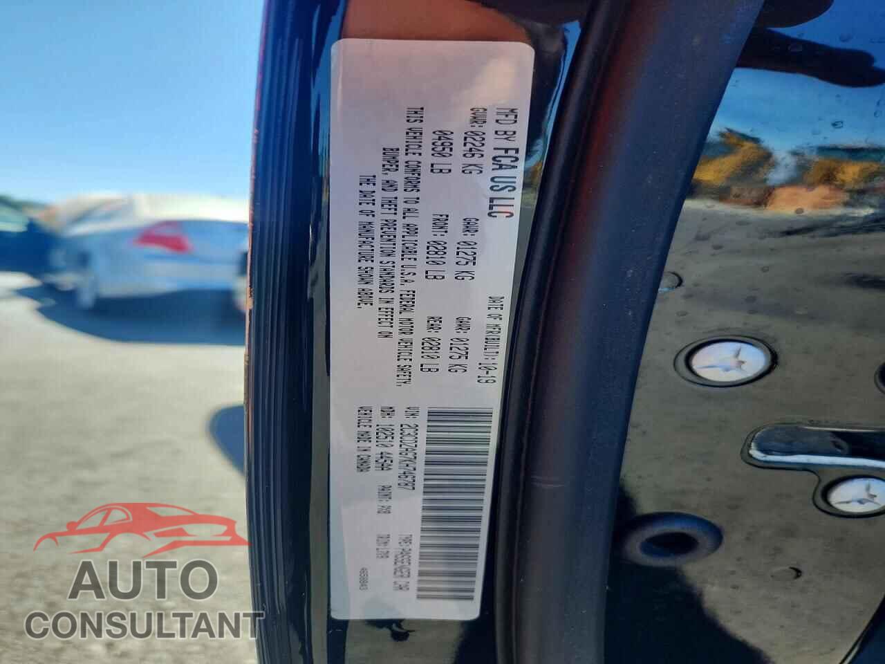 DODGE CHALLENGER 2019 - 2C3CDZAG7KH746787