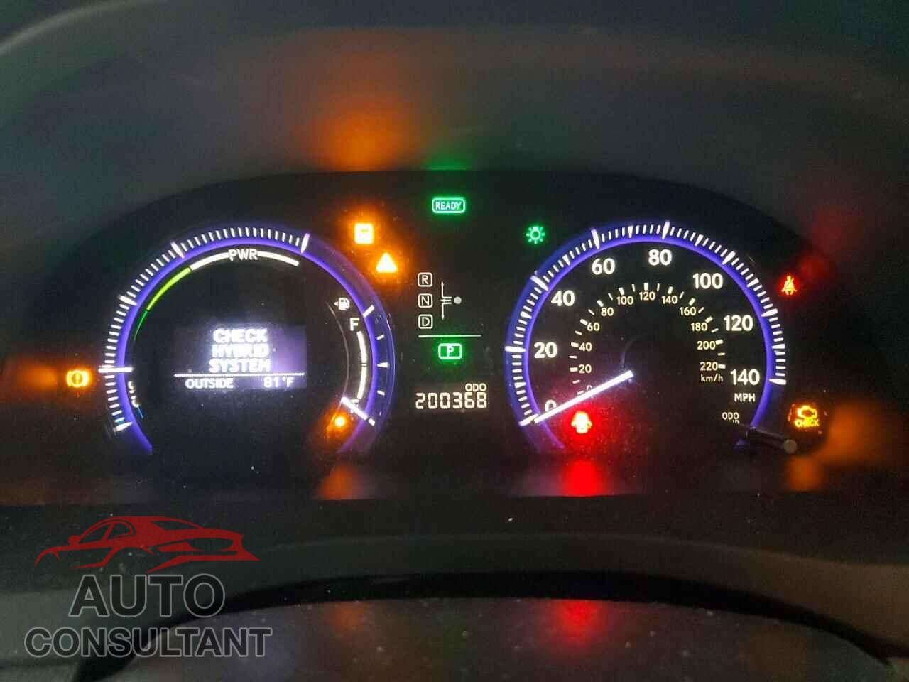 LEXUS HS 2010 - JTHBB1BA2A2004795