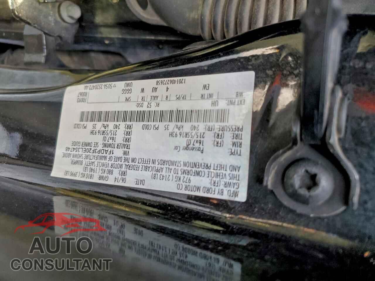 FORD FOCUS 2014 - 1FADP3F20EL354748