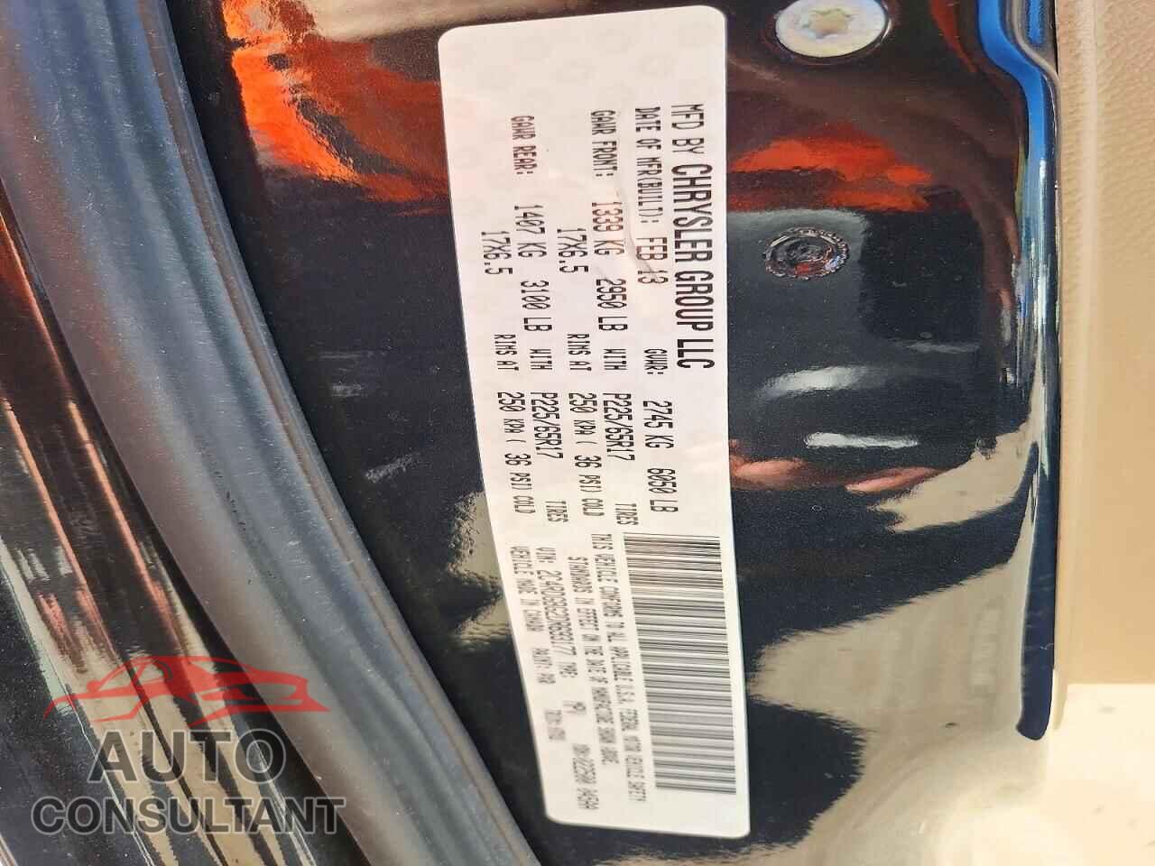 DODGE CARAVAN 2013 - 2C4RDGBG2DR693177