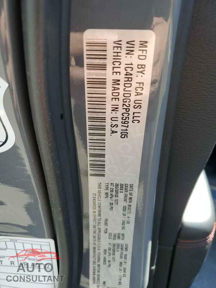 DODGE DURANGO 2023 - 1C4RDJDG2PC597105