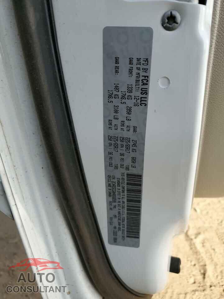 DODGE CARAVAN 2017 - 2C4RDGCG0HR666595