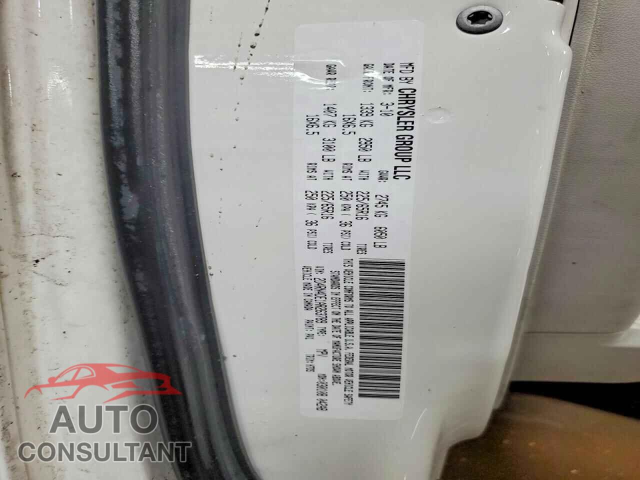 DODGE CARAVAN 2010 - 2D4RN4DE1AR263789