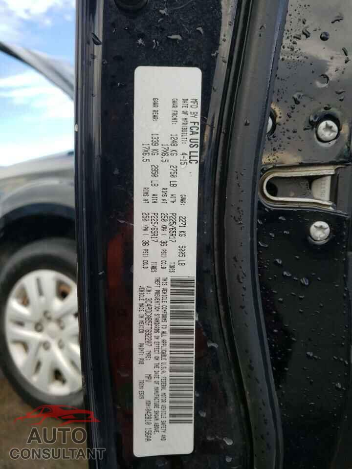 DODGE JOURNEY 2015 - 3C4PDCAB5FT692207