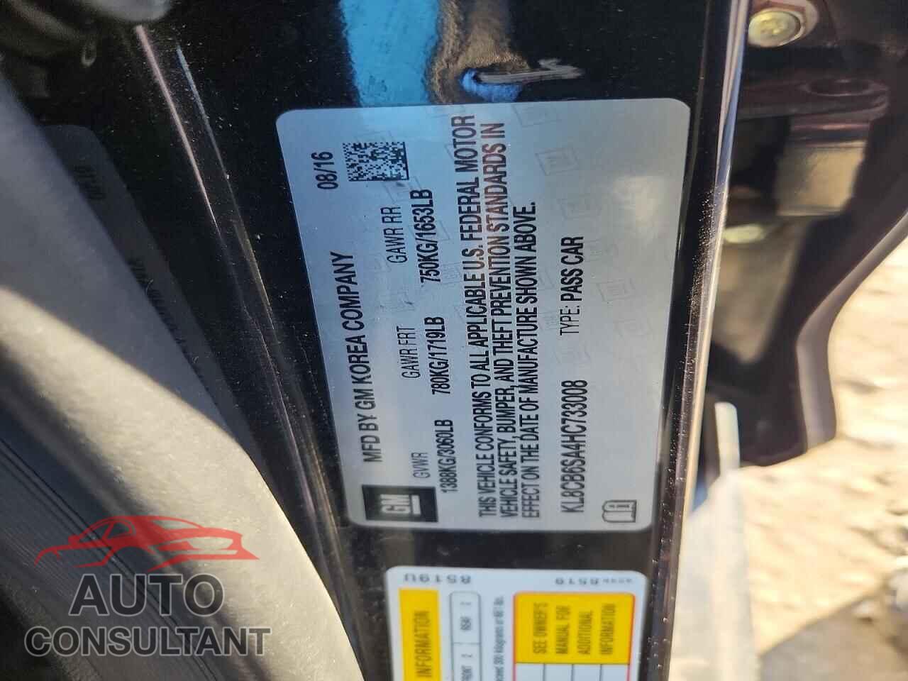 CHEVROLET SPARK 2017 - KL8CB6SA4HC733008
