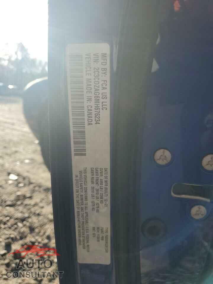 DODGE CHALLENGER 2021 - 2C3CDZAG6MH676234