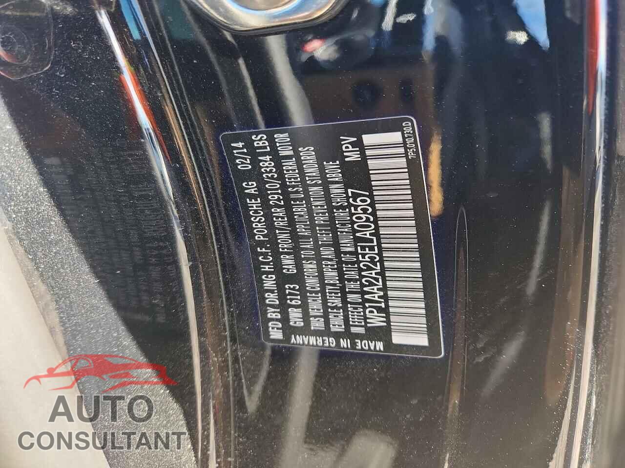 PORSCHE CAYENNE 2014 - WP1AA2A25ELA09567