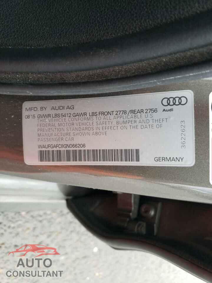AUDI A6 2016 - WAUFGAFC8GN066206