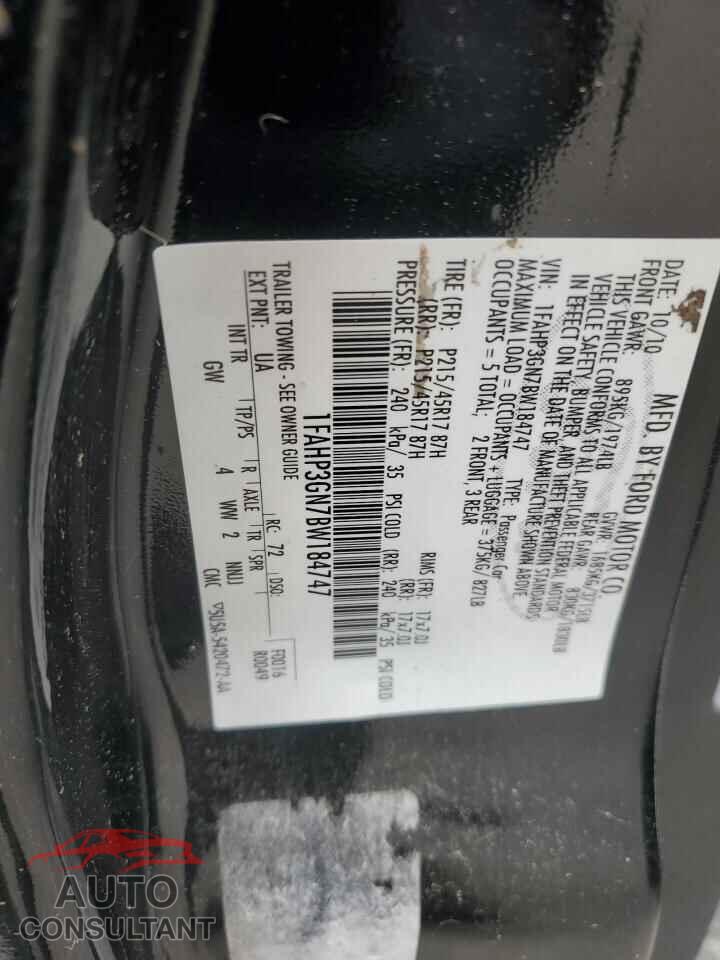 FORD FOCUS 2011 - 1FAHP3GN7BW184747