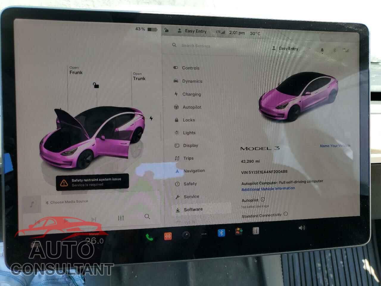 TESLA MODEL 3 2022 - 5YJ3E1EA4NF200488