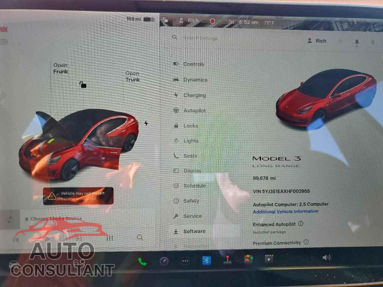 TESLA MODEL 3 2017 - 5YJ3E1EAXHF002955