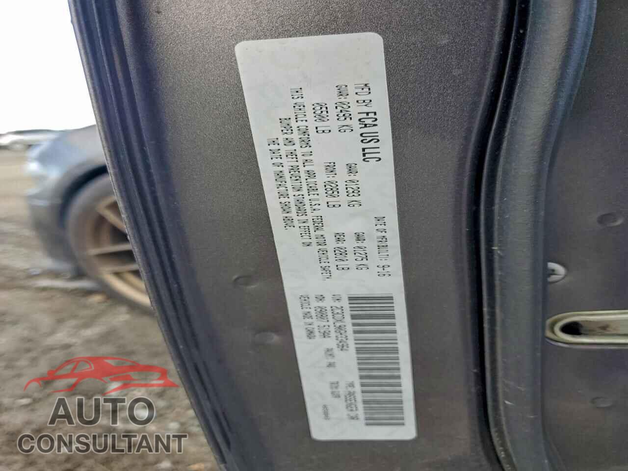 DODGE CHARGER 2016 - 2C3CDXL90GH334964