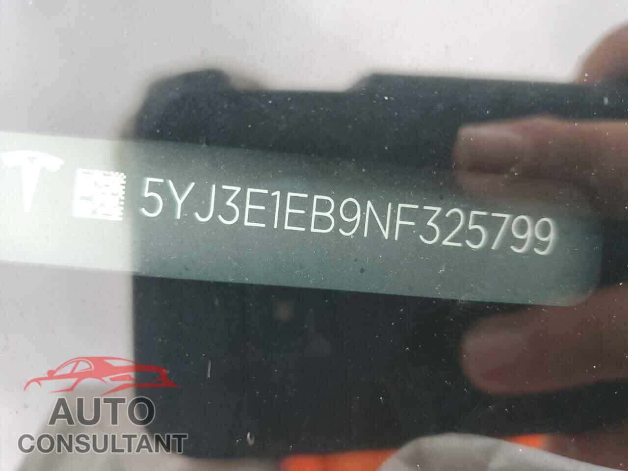 TESLA MODEL 3 2022 - 5YJ3E1EB9NF325799