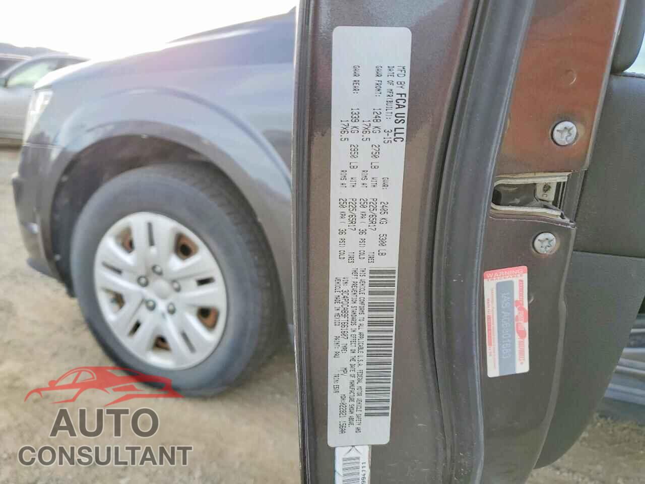 DODGE JOURNEY 2015 - 3C4PDCAB9FT661607