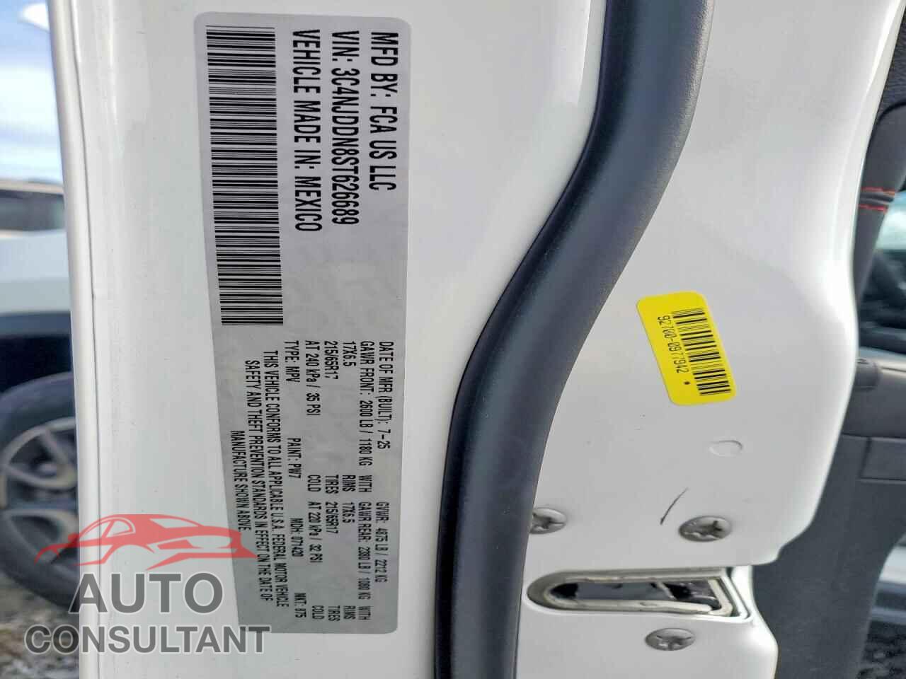 JEEP COMPASS 2025 - 3C4NJDDN8ST626689