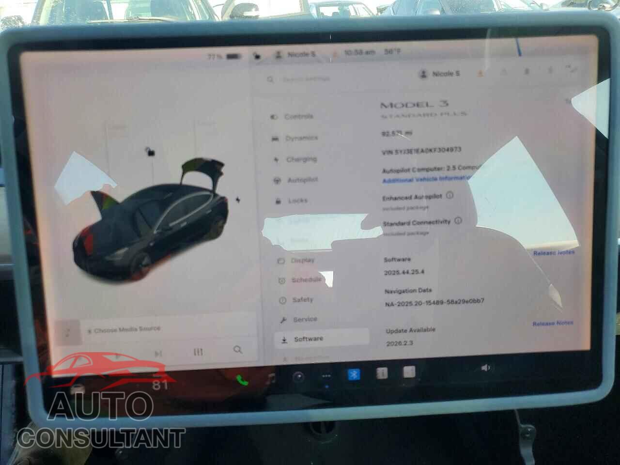 TESLA MODEL 3 2019 - 5YJ3E1EA0KF304973