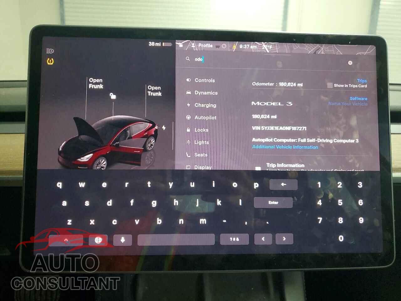 TESLA MODEL 3 2022 - 5YJ3E1EA0NF187271