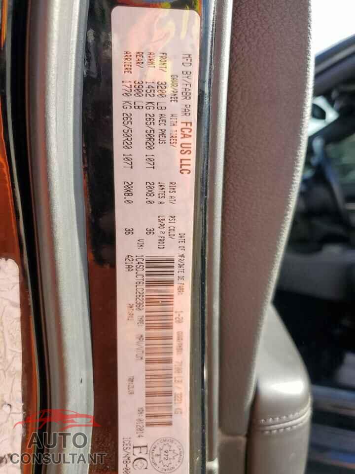 DODGE DURANGO 2020 - 1C4SDJCT6LC262360