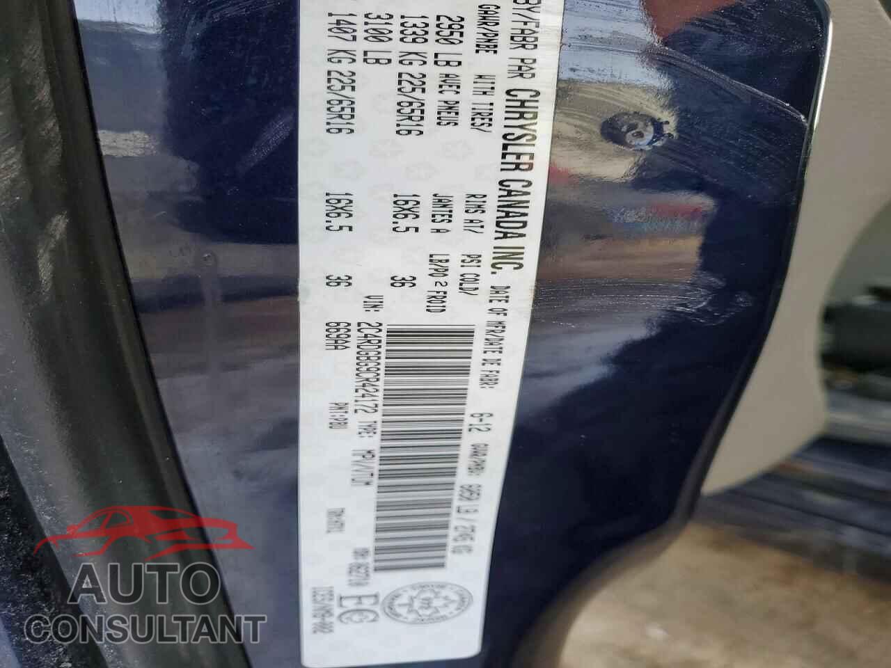DODGE CARAVAN 2012 - 2C4RDGBG9CR424172