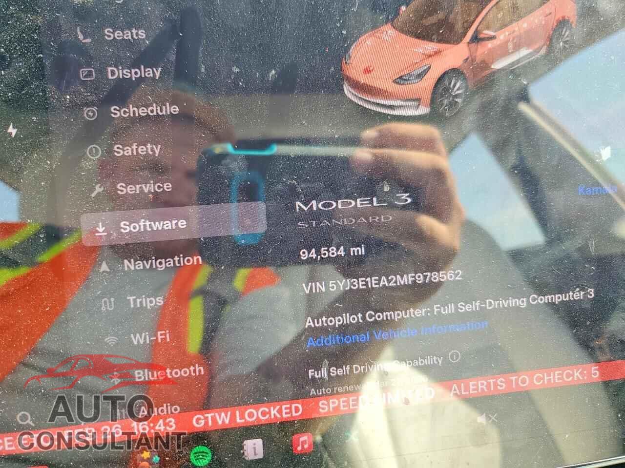 TESLA MODEL 3 2021 - 5YJ3E1EA2MF978562