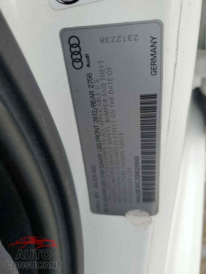 AUDI A6 2016 - WAUGFAFC7GN026948