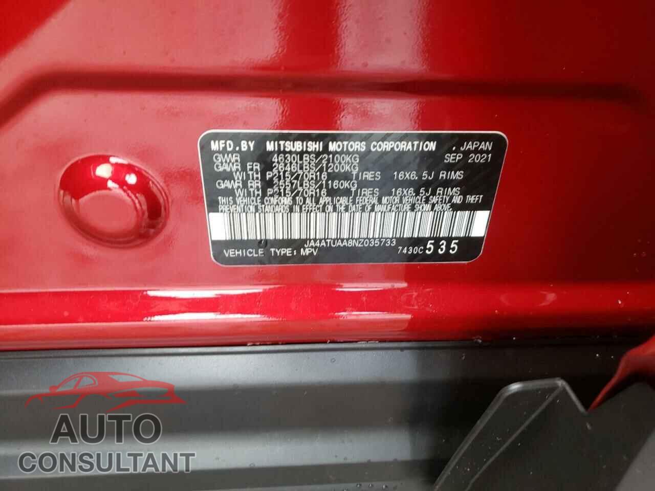MITSUBISHI ECLIPSE 2022 - JA4ATUAA8NZ035733