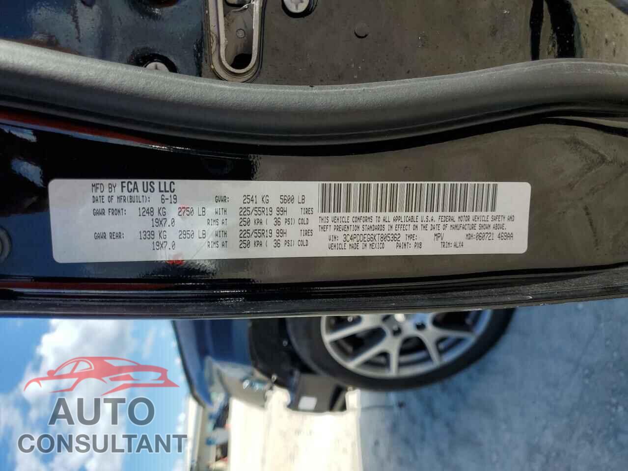 DODGE JOURNEY 2019 - 3C4PDDEG6KT805362
