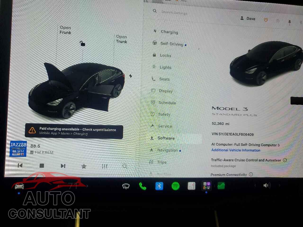 TESLA MODEL 3 2020 - 5YJ3E1EA0LF606409