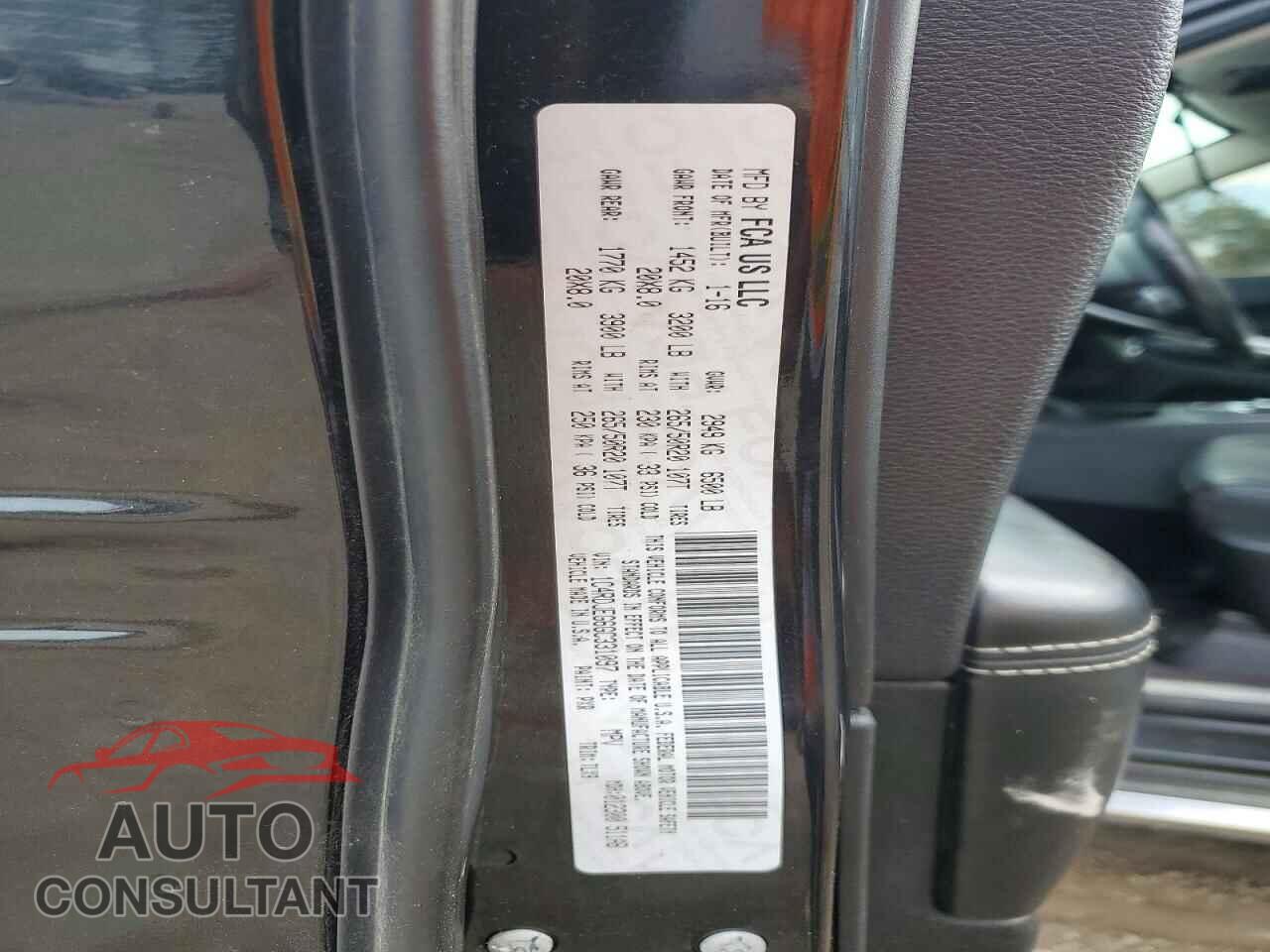 DODGE DURANGO 2016 - 1C4RDJEG6GC331097
