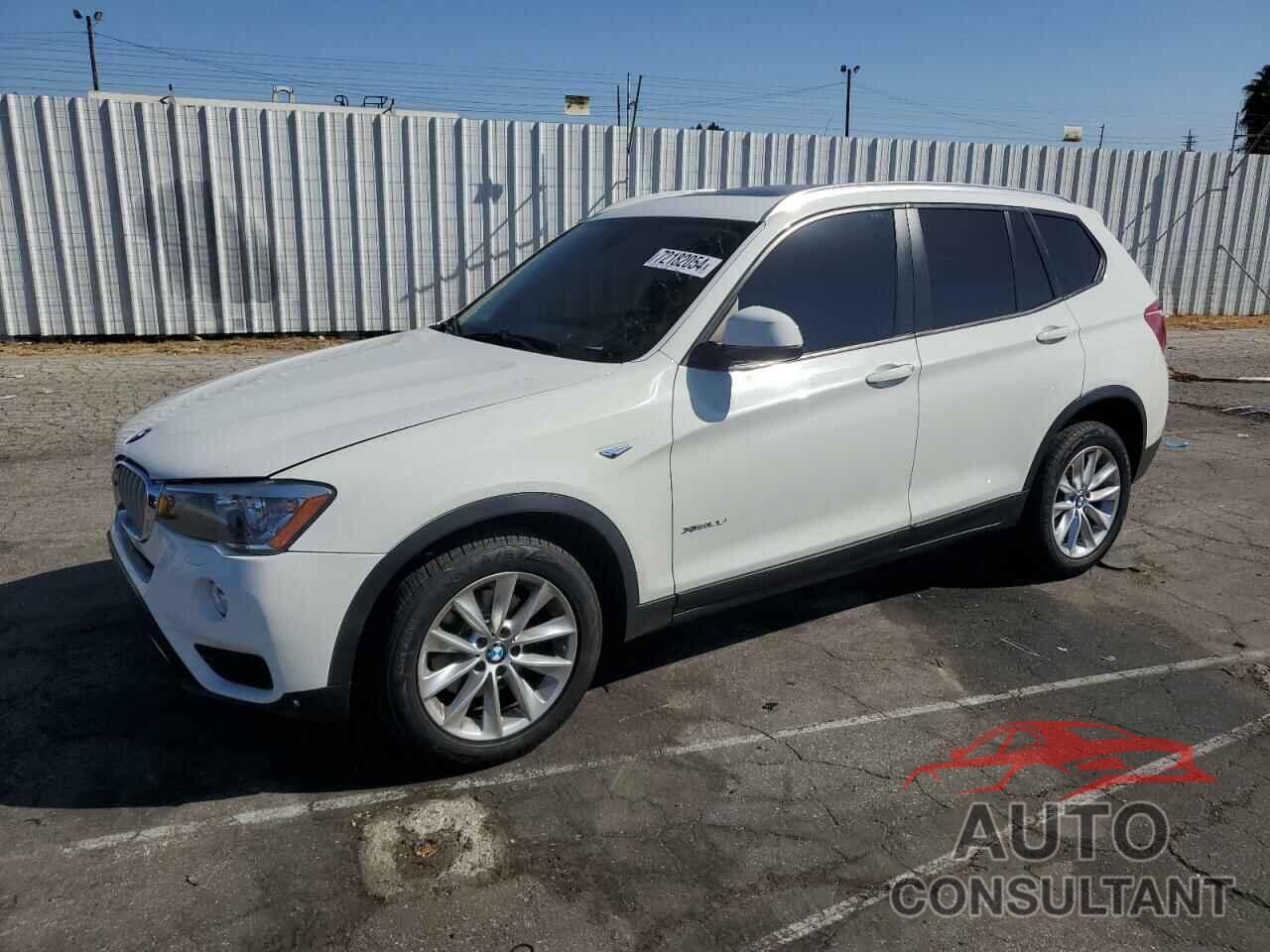 BMW X3 2016 - 5UXWX9C54G0D81784