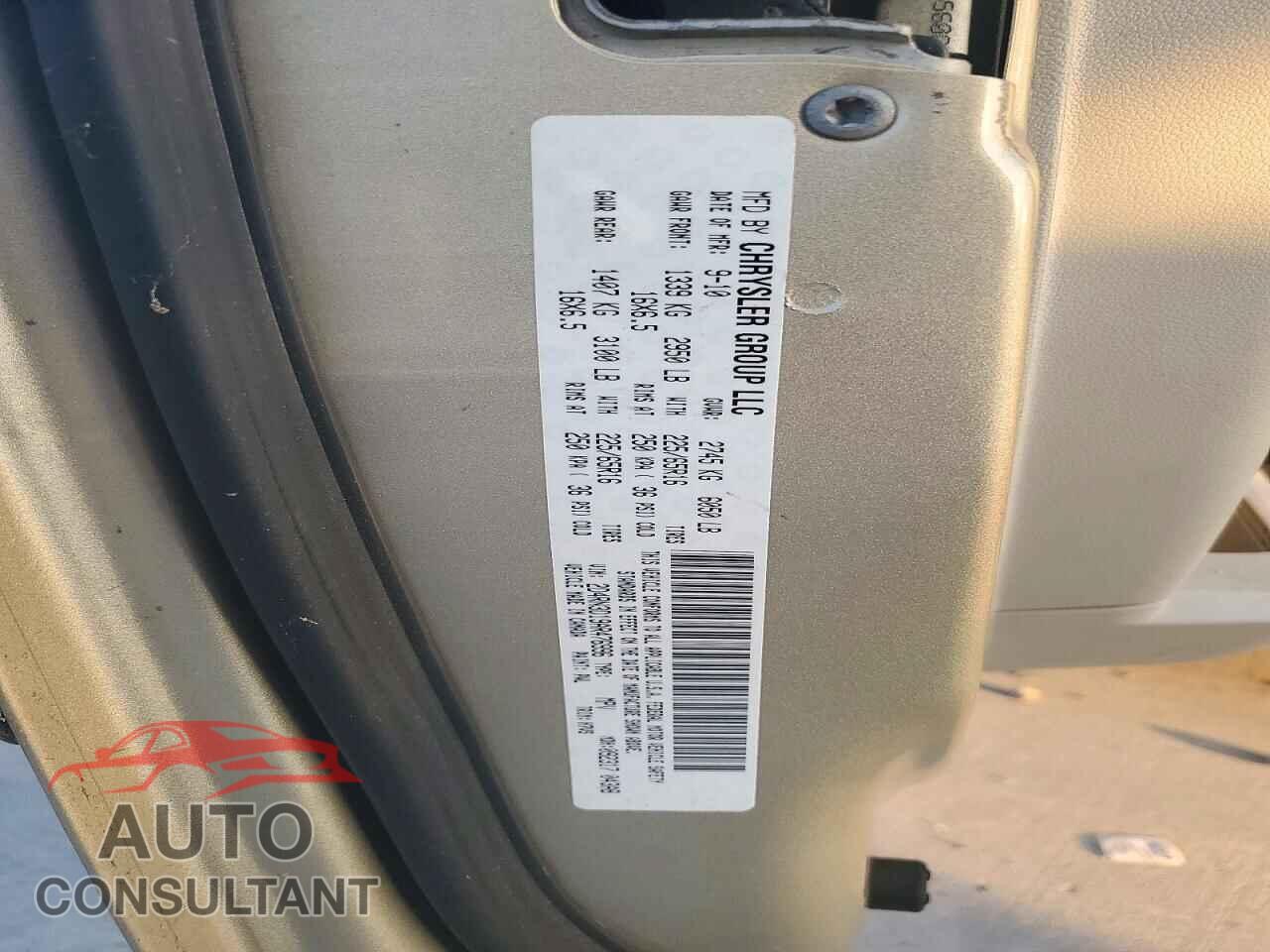 DODGE CARAVAN 2010 - 2D4RN3D19AR476996