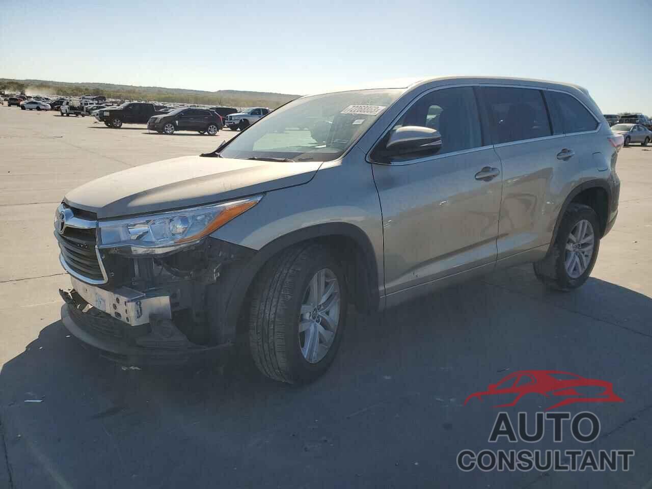 TOYOTA HIGHLANDER 2016 - 5TDZARFH6GS022694