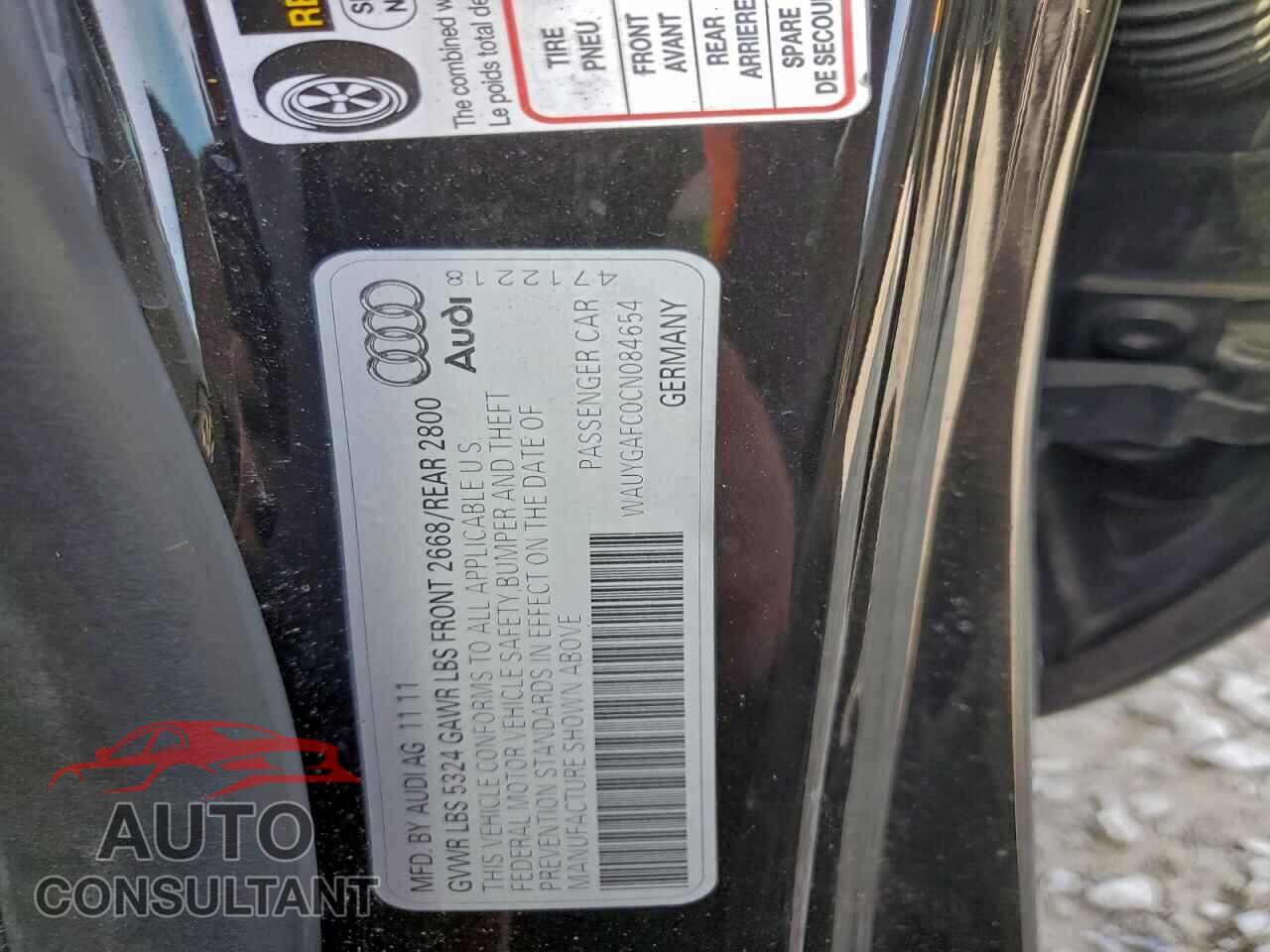 AUDI A7 2012 - WAUYGAFC0CN084654