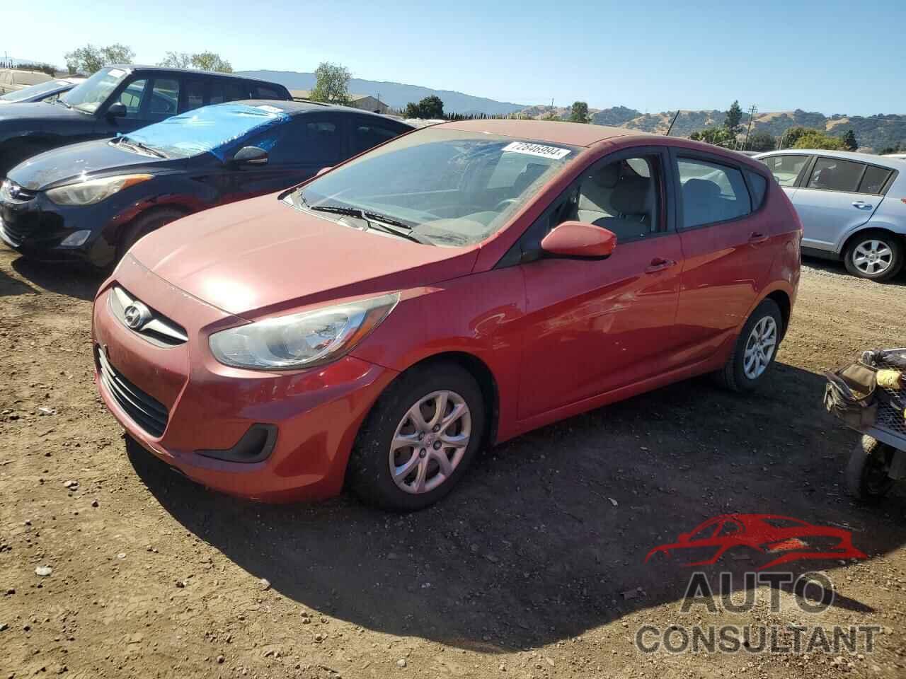 HYUNDAI ACCENT 2013 - KMHCT5AE5DU136498