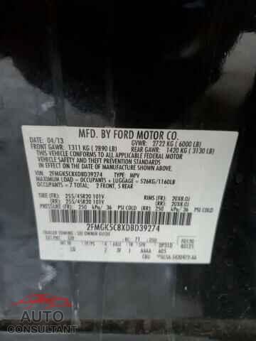 FORD FLEX 2013 - 2FMGK5C8XDBD39274