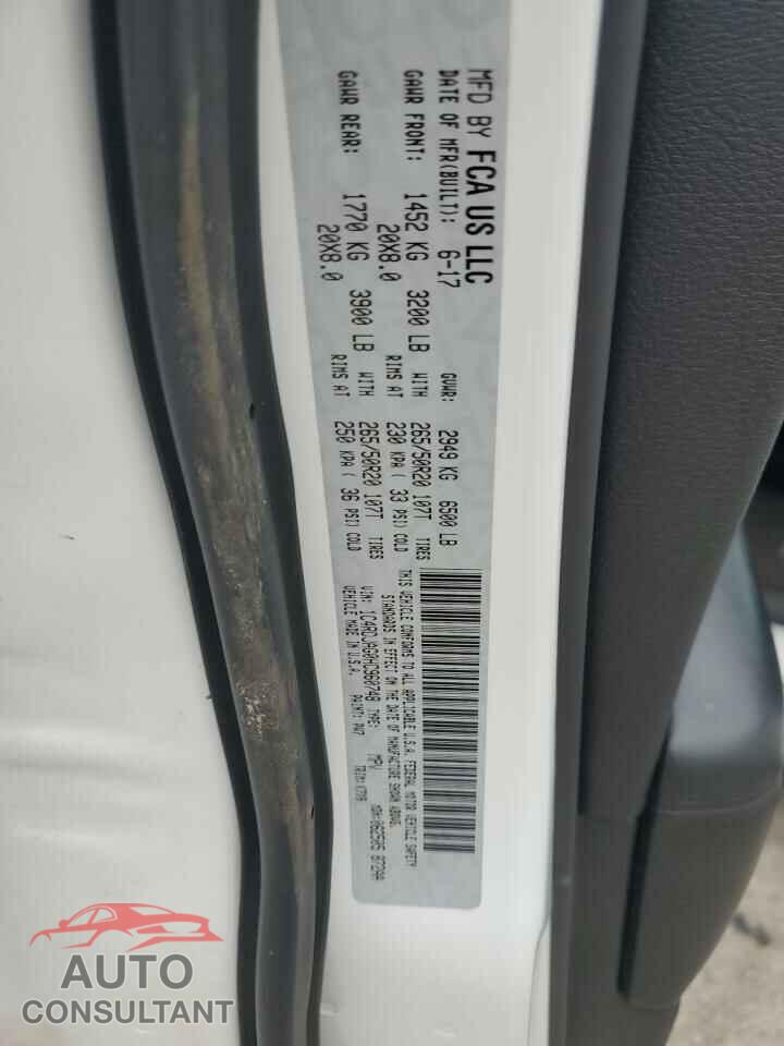 DODGE DURANGO 2017 - 1C4RDJAG0HC960748