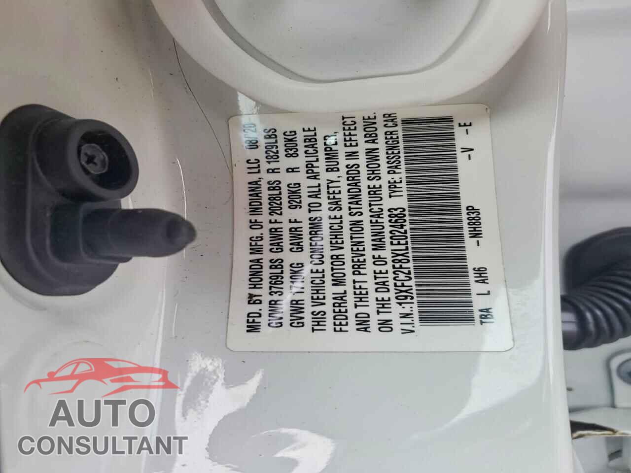 HONDA CIVIC 2020 - 19XFC2F8XLE024683
