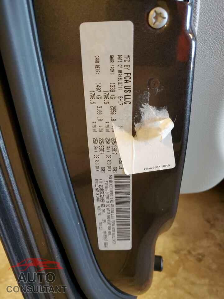 DODGE CARAVAN 2017 - 2C4RDGCG6HR801899