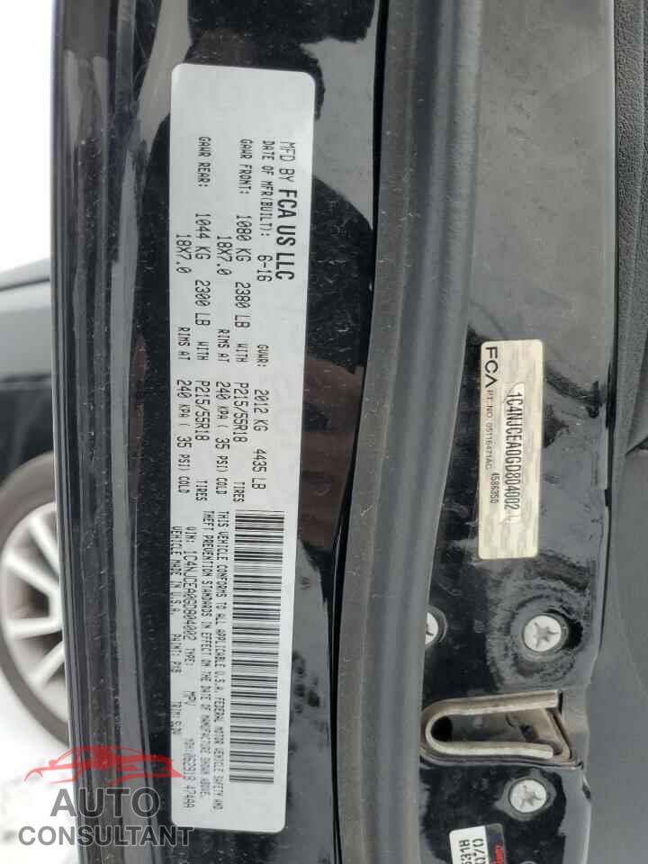 JEEP COMPASS 2016 - 1C4NJCEA0GD804002