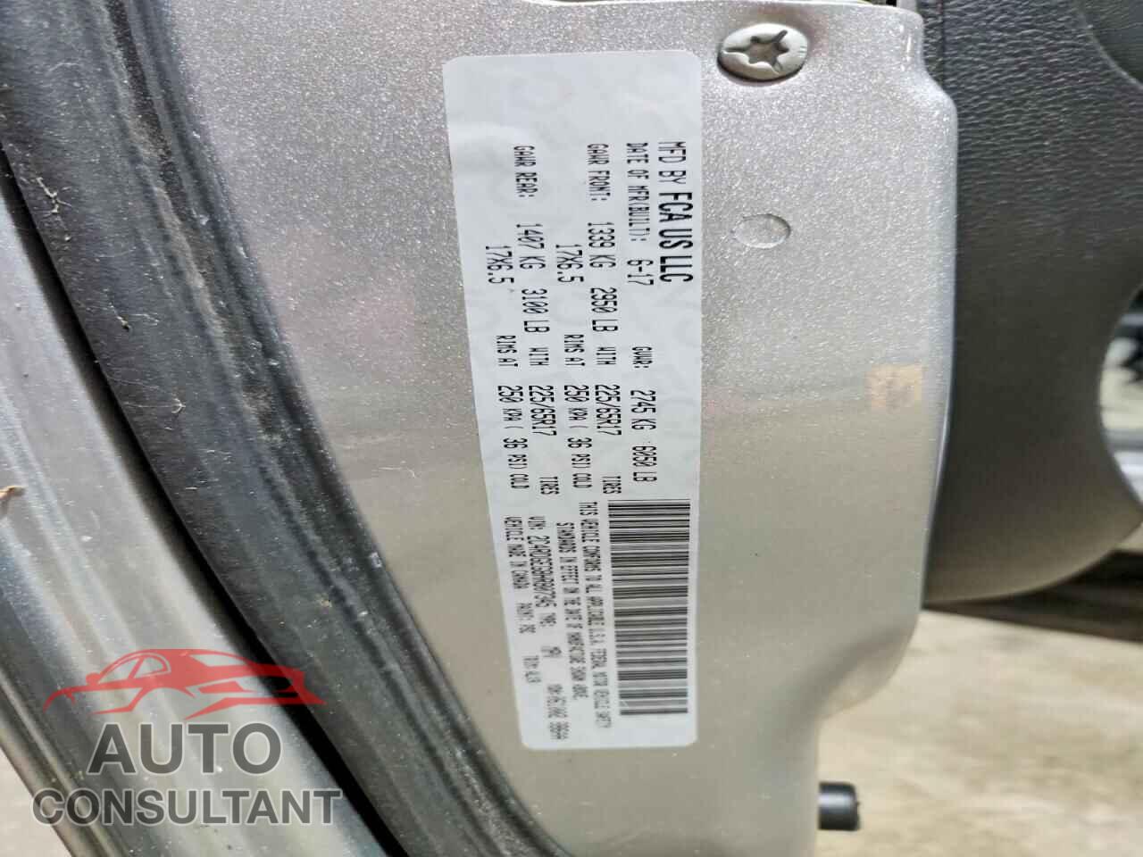 DODGE CARAVAN 2017 - 2C4RDGEG8HR807345