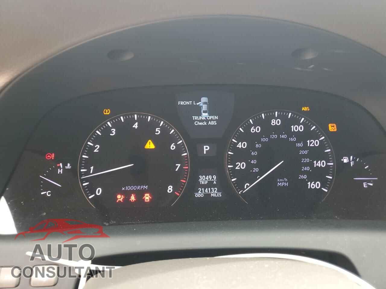 LEXUS LS460 2012 - JTHBL5EF6C5113161