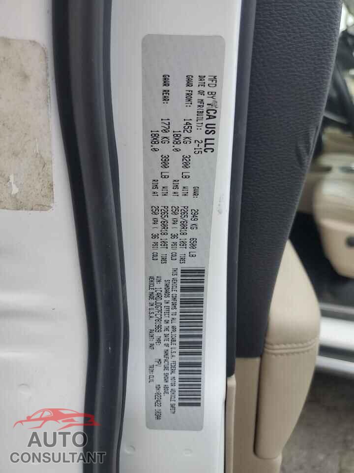 DODGE DURANGO 2015 - 1C4RDJDG7FC781969