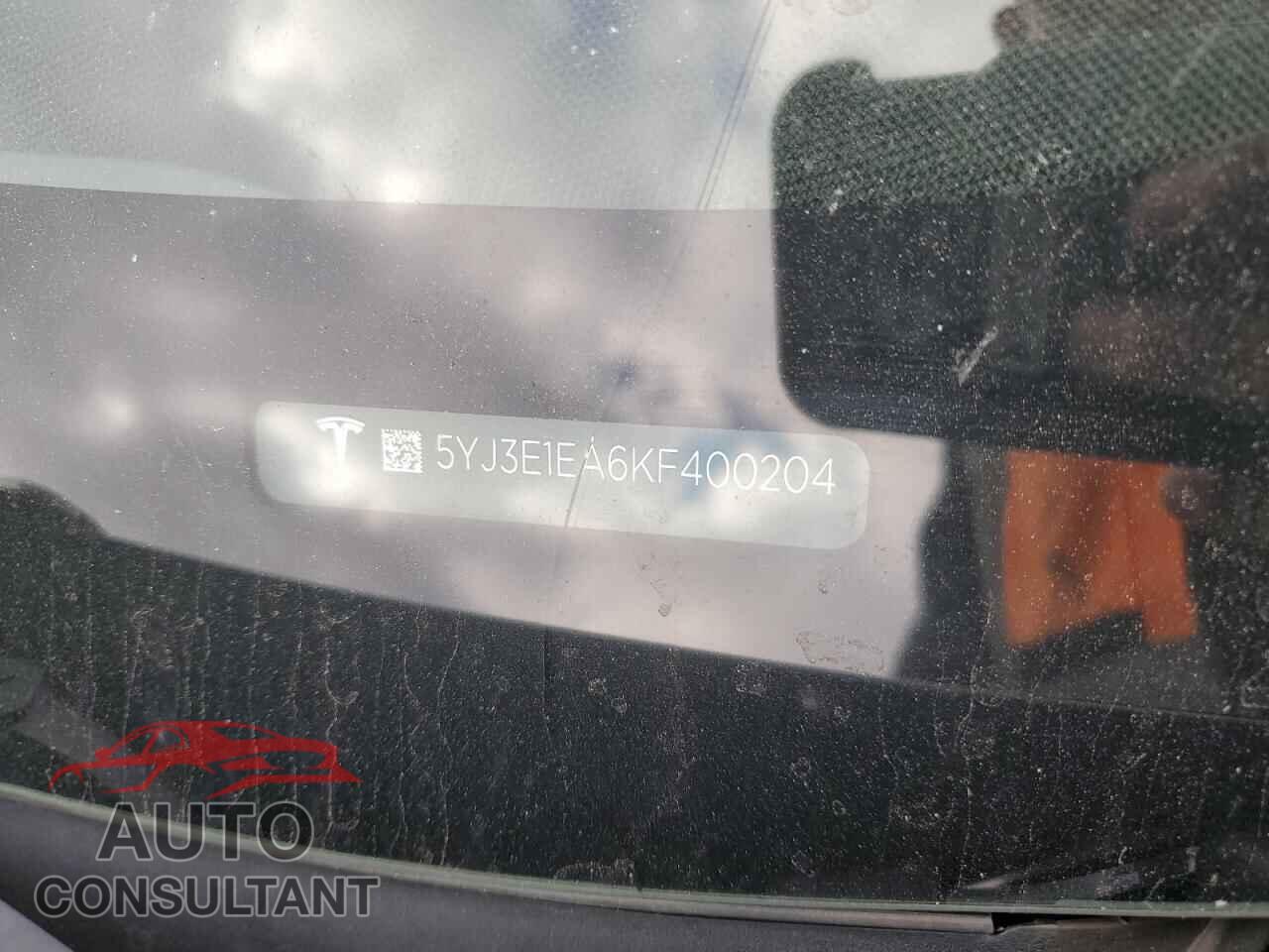 TESLA MODEL 3 2019 - 5YJ3E1EA6KF400204